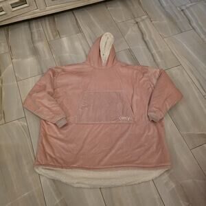 The Comfy Original Wearable Hoodie Blanket Women One Size Pink Oversized Pocket